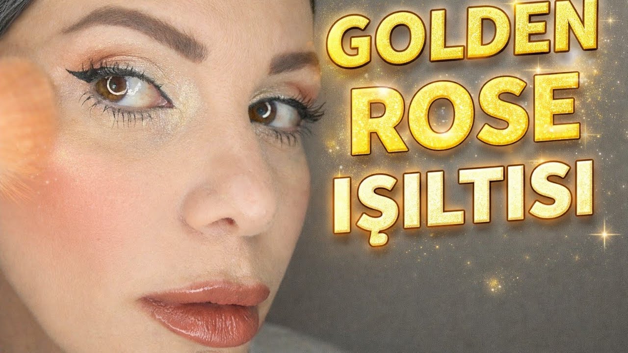 Sadece 3 Golden Rose Ürünüyle Işıltılı Makyaj ✨#goldenrose #makeup #glammakeup 