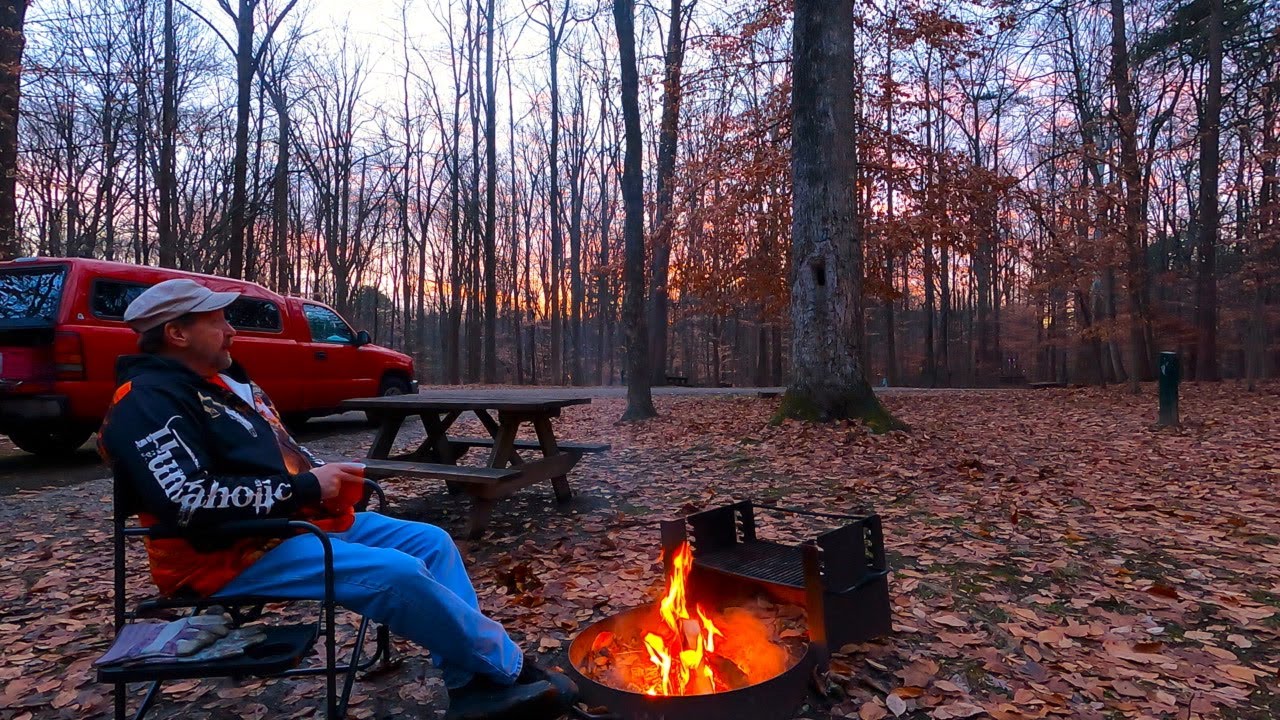 Camping, Pork Chops and Homemade Banana Pudding - (Recipe included): Solo Truck Camping