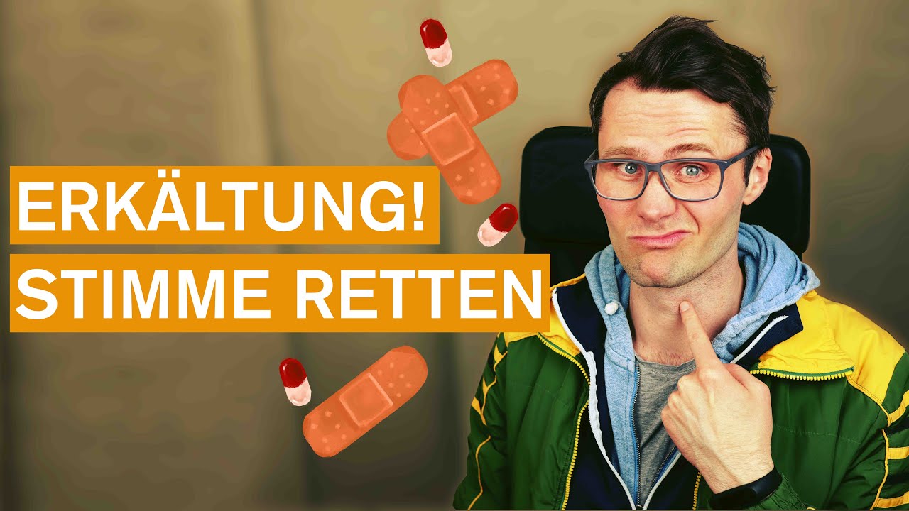 Erkältung: Stimme weg?  Rettung: 3 Übungen bei Kehlkopfentzündung