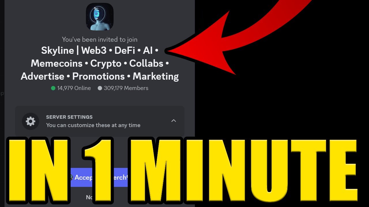 HOW to JOIN SKYLINE CRYPTO DISCORD SERVER ✅PC & MOBILE✅