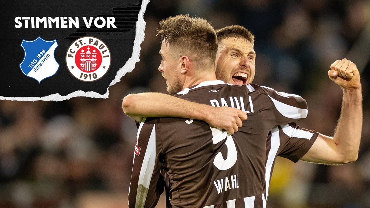 Hauke Wahl und Karol Mets vor dem Spiel gegen Hoffenheim
