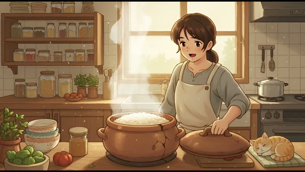 Slow Living in Autumn | Cooking Together in the Golden Hour 🍂 #ASMRgarden #cozy #funny