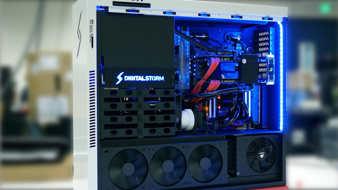 White Aventum II Gaming PC Build 011 - SLI 780 Ti Water Cooled