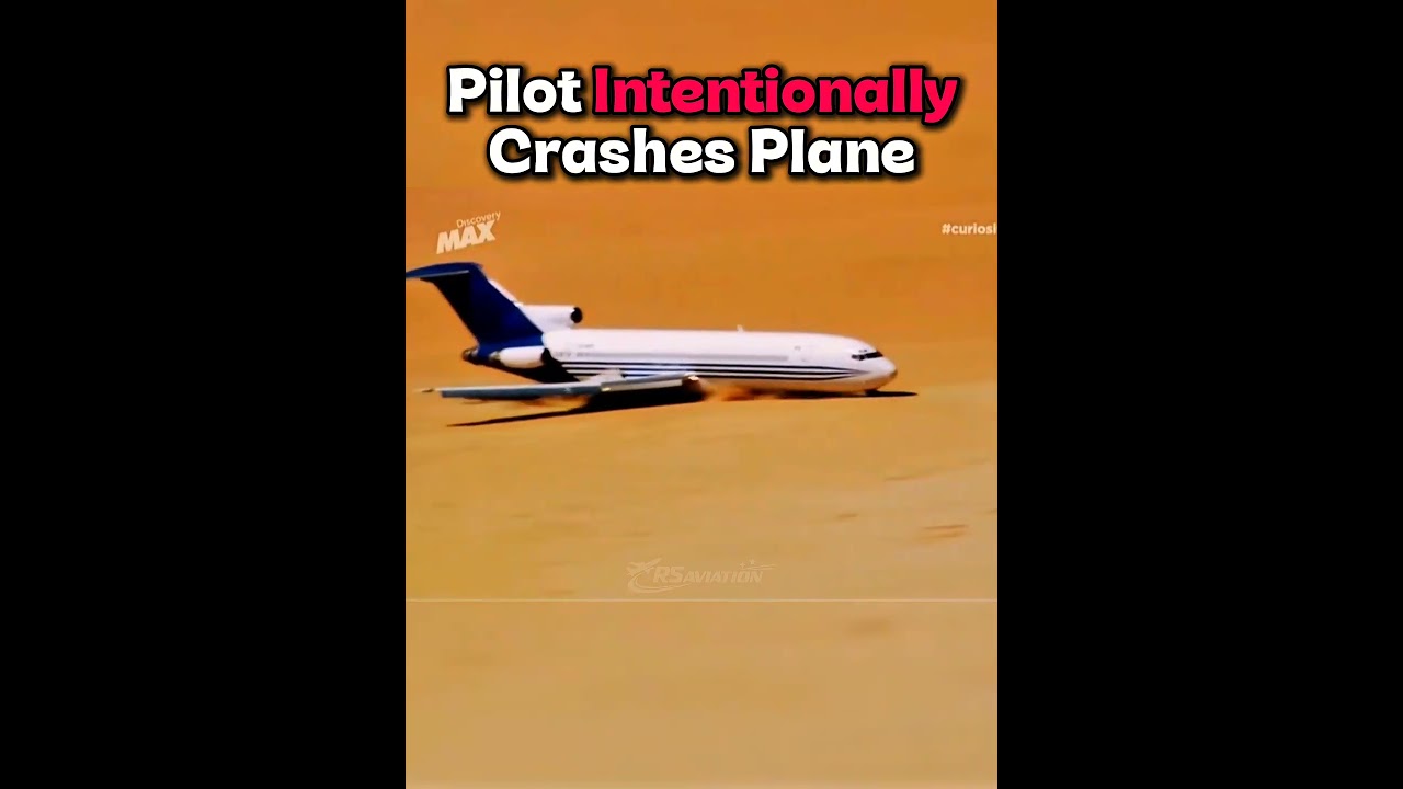 Pilot Intentionally Crashes A Boeing 727 Plane 😱 #aviation #planecrash #b727 #aviationlovers #shorts