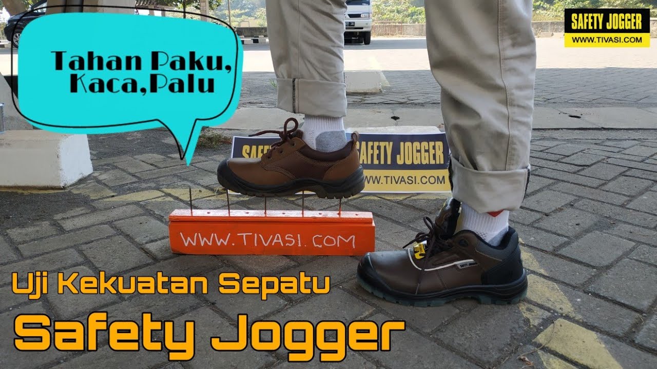Uji Kekuatan Sepatu Safety Jogger