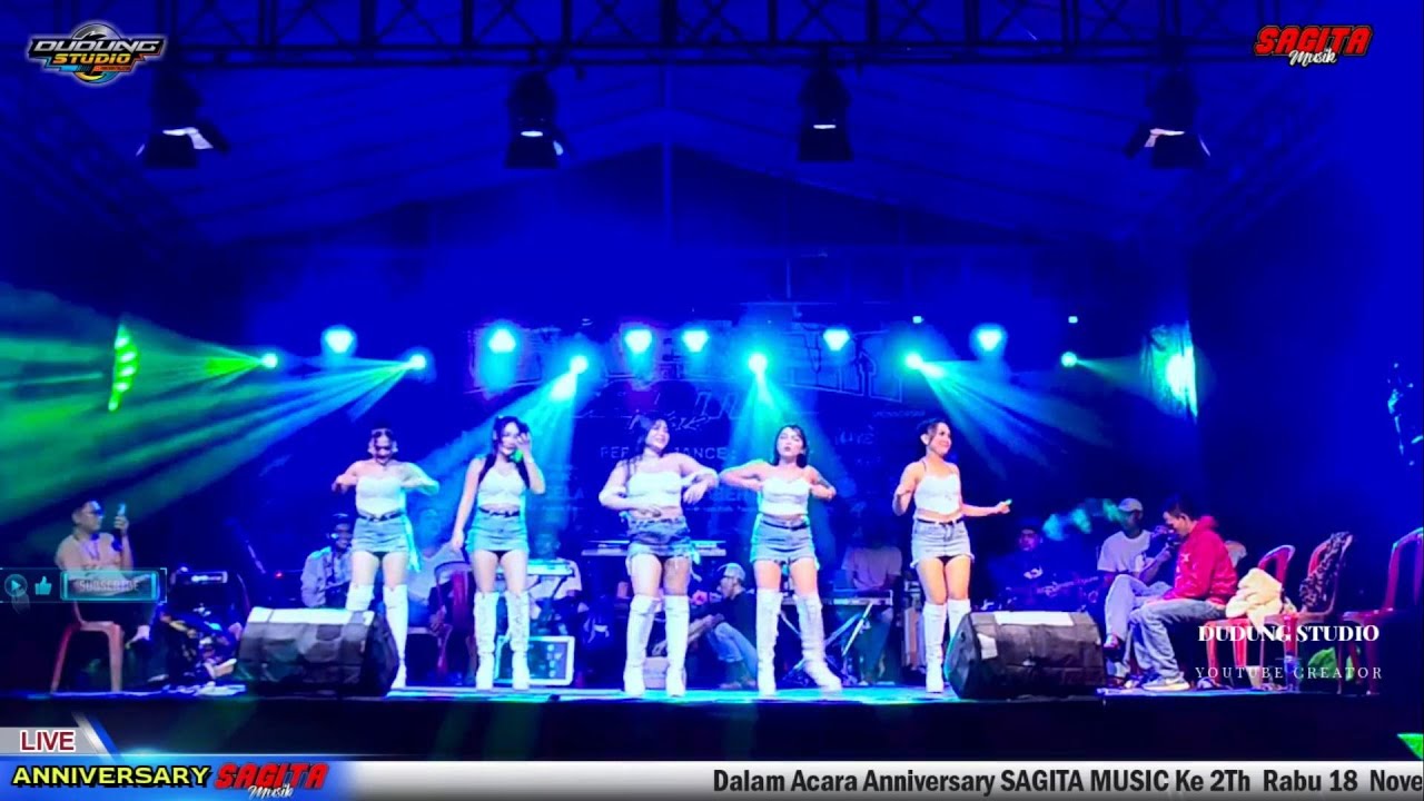CINTA DARI SEBRANG ||PERFOM ALL ARTIS || TINA GANAS || ANNIVERSARY  || SAGITA MUSIC KE 2 th
