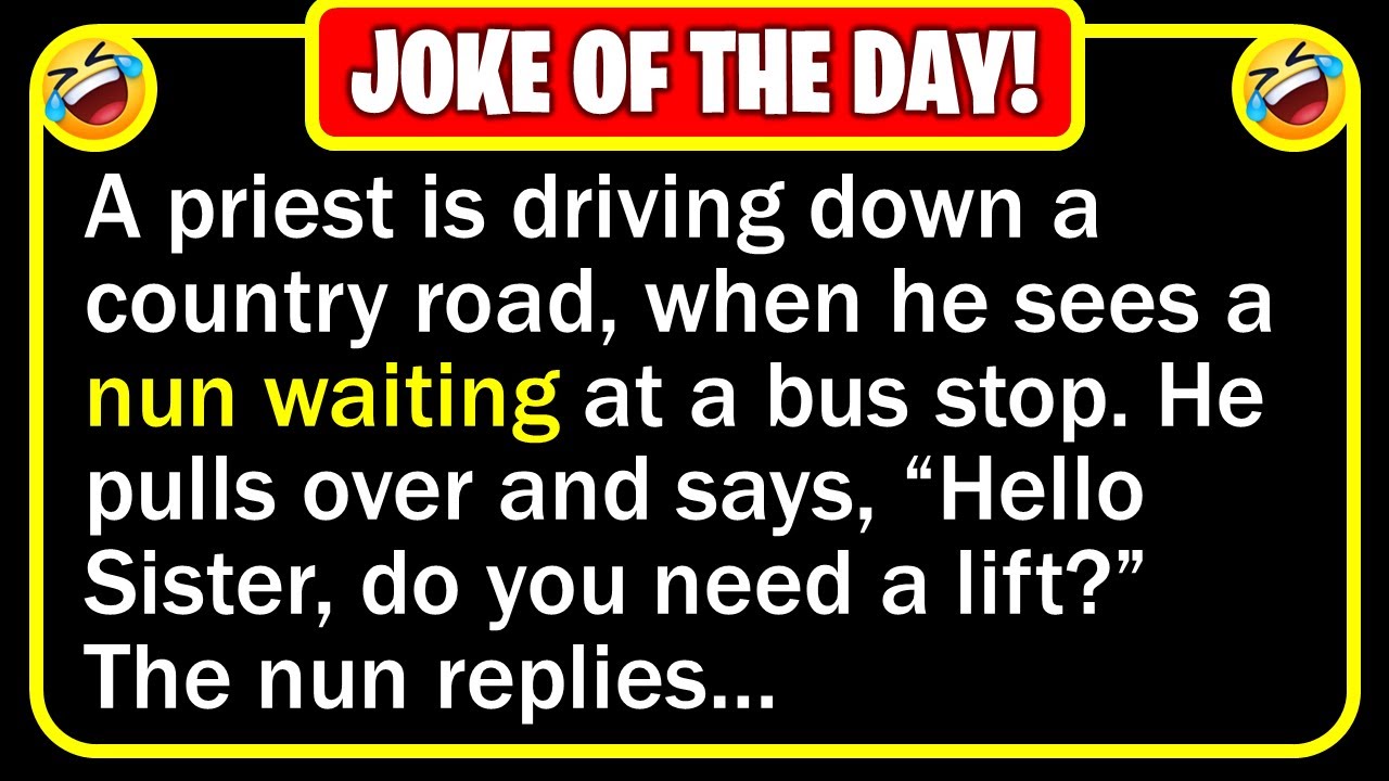 🤣 BEST JOKE OF THE DAY! - A priest is driving his car down a sunny country... | Funny Daily Jokes