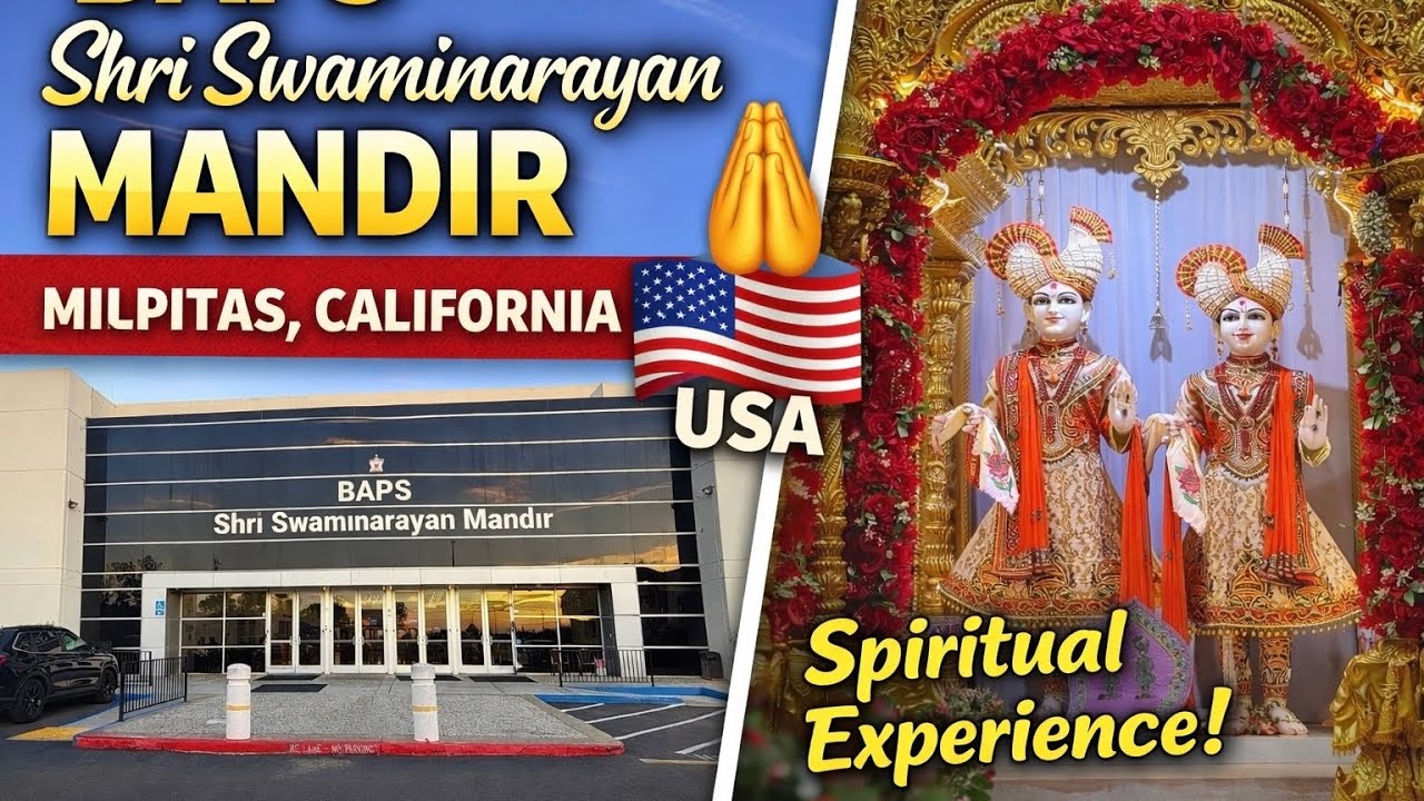 BAPS Swaminarayan Temple, Milpitas California 🇺🇸 | Peaceful and Spiritual Experience