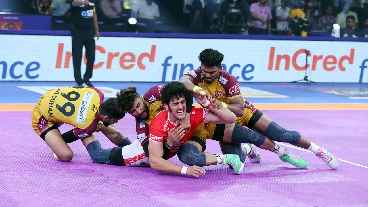 PKL Highlights: Gujarat Giants vs Telugu Titans | Pro Kabaddi League Season 12 | Hindi
