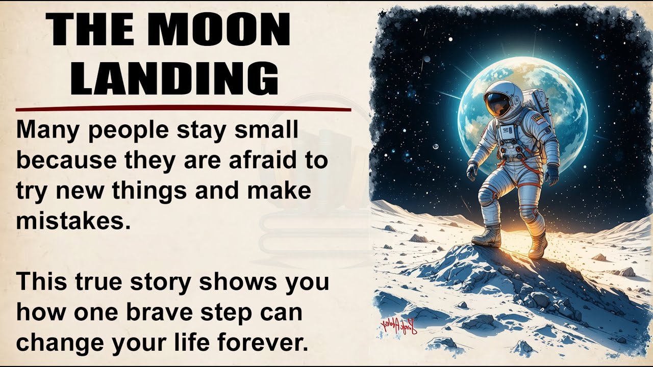 The Moon Landing || Learn English Through Story Level 2 🔥📚 || Graded Reader || Listening Practice ✅