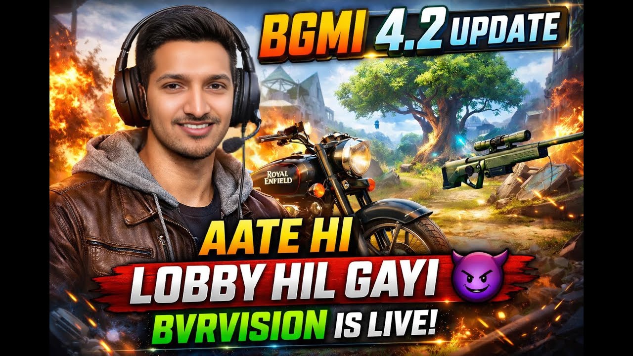 BGMI 4.2 Update &ndash; Aaj Lobby Hil Jayegi 😈 | POCO F5 Gameplay #bvrvision
