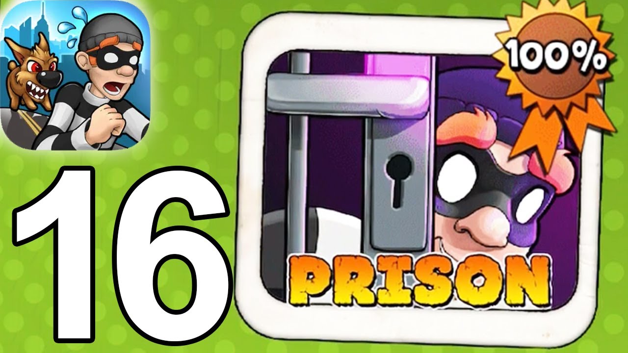 Robbery Bob - Bonus Chapter ( Prison ) Level 1-15 Gameplay Video
