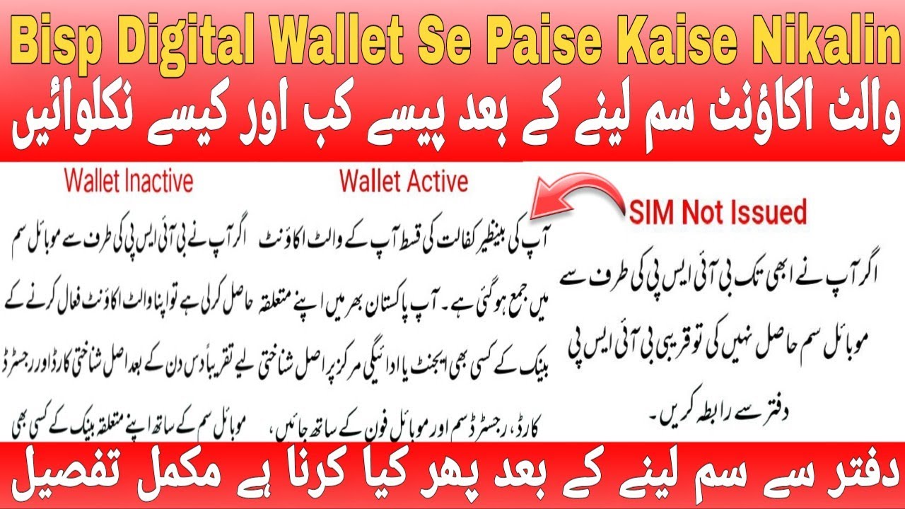 Bisp Wallet Account se Paise Kaise Nikalin | Bisp Wallet Sim se paise Kaise nikale 2026 Bisp Program