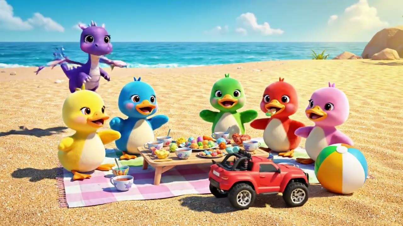 5羽のあひる｜こどものうた・ナーサリーライム Five Little Ducks 