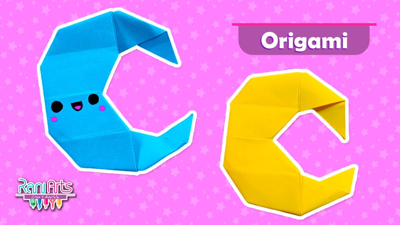 LUNA DE PAPEL ORIGAMI - Fácil - Cómo hacer una luna de papel muy fácil