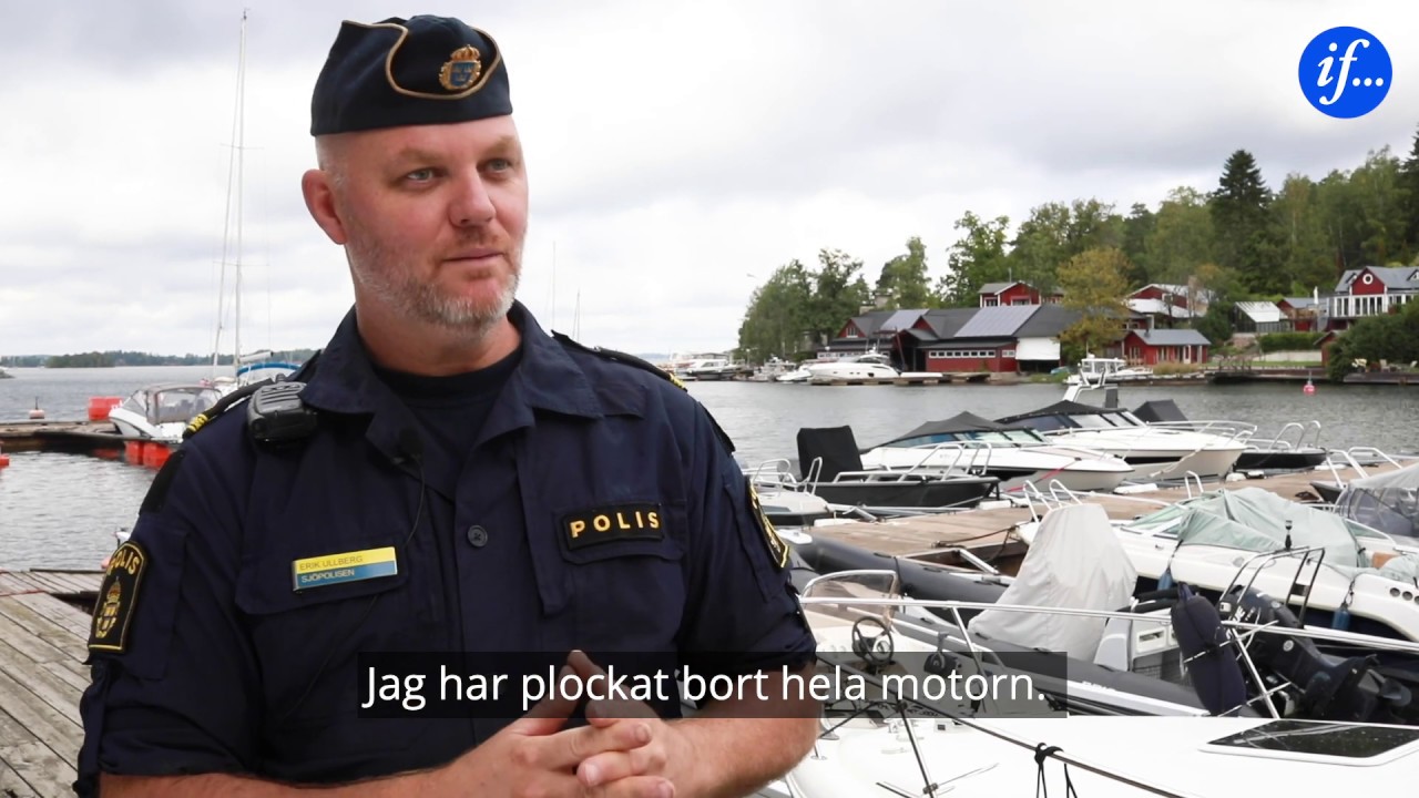 Stöldförebyggande   båt  sjöpolisen