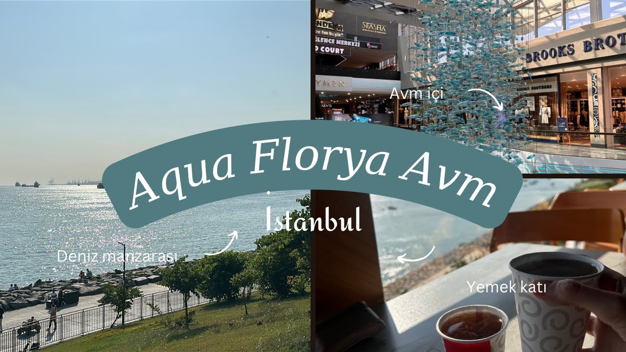 Aqua Florya AVM ‘yi GEZDİK | Deniz Manzarası | Istanbul Street Walk Vlog & ASMR Mall Tour 4K