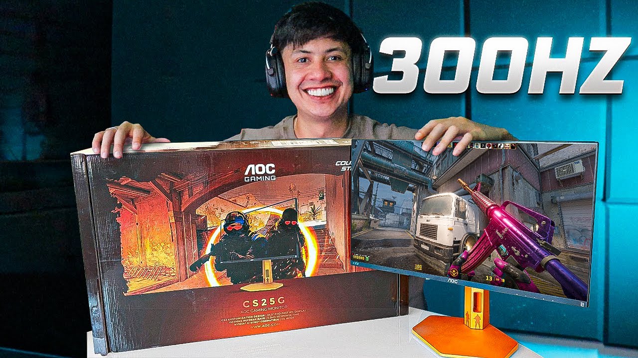 COMPREI e TESTEI o MONITOR de 310hz OFICIAL do CS 2! (melhor monitor gamer de 2025?)
