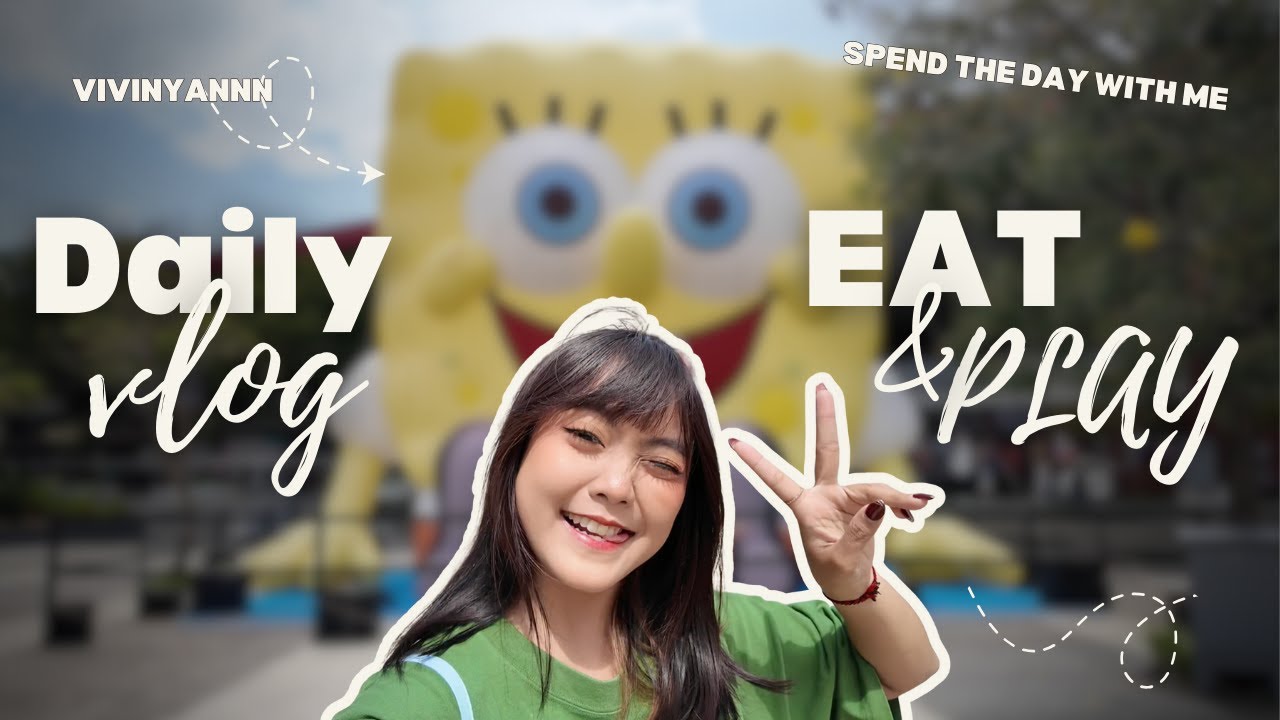Seharian keliling BIKINI BOTTOM 🏝️😂 sambil Makan Makanan Thailand