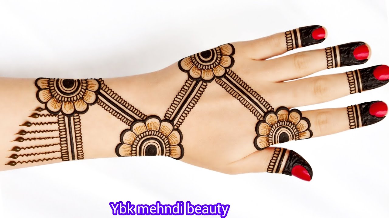 Simple stylish backhand mehndi design|beautiful mehandi design|trending mehndi design|mehandi design