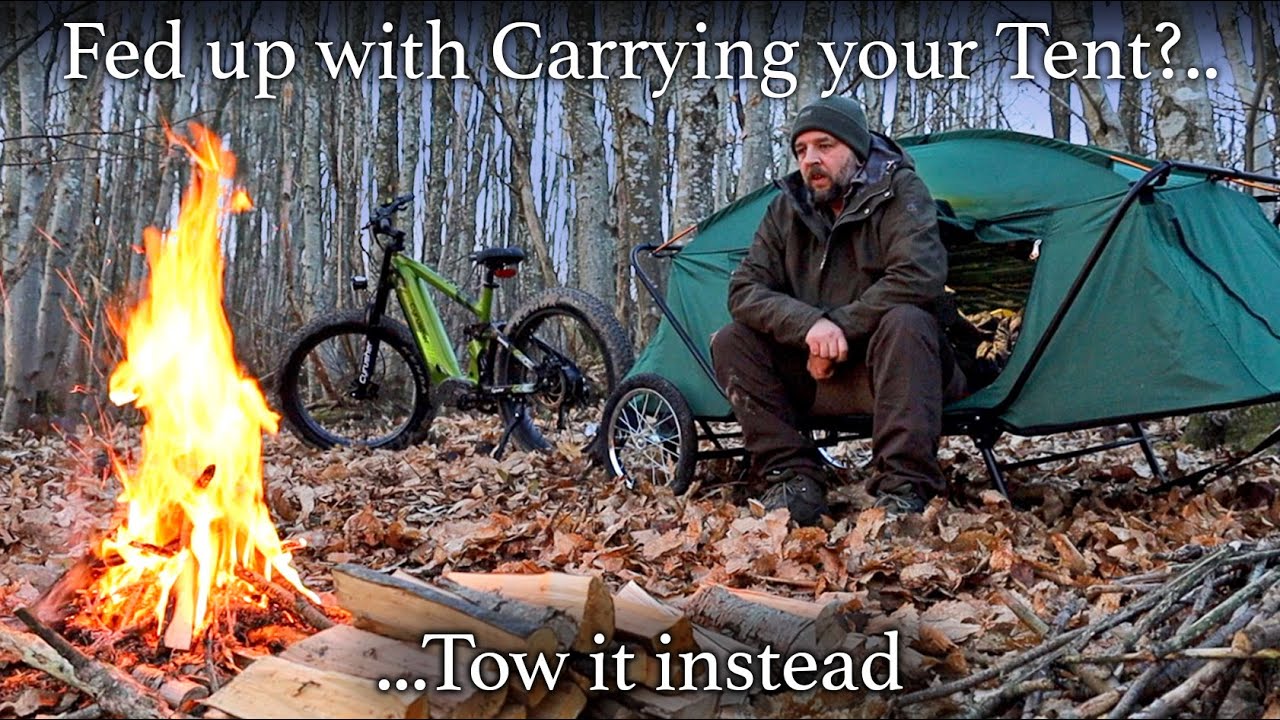 Solo Overnight in an E-Bike Trailer Tent