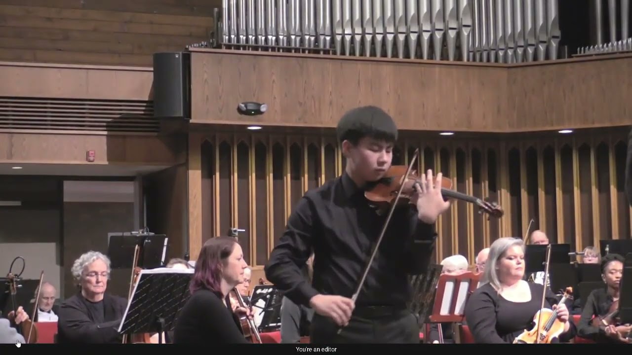 Mason Symphony Orchestra Concerto Competition Winner Eric Yu