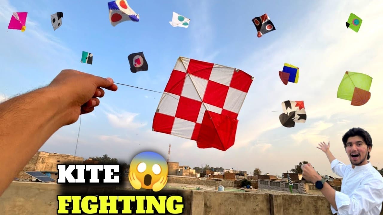 Kite fighting🔥 || Full asman khali kr diya😈 || I boo kata❌ || Full khich scenes🥵