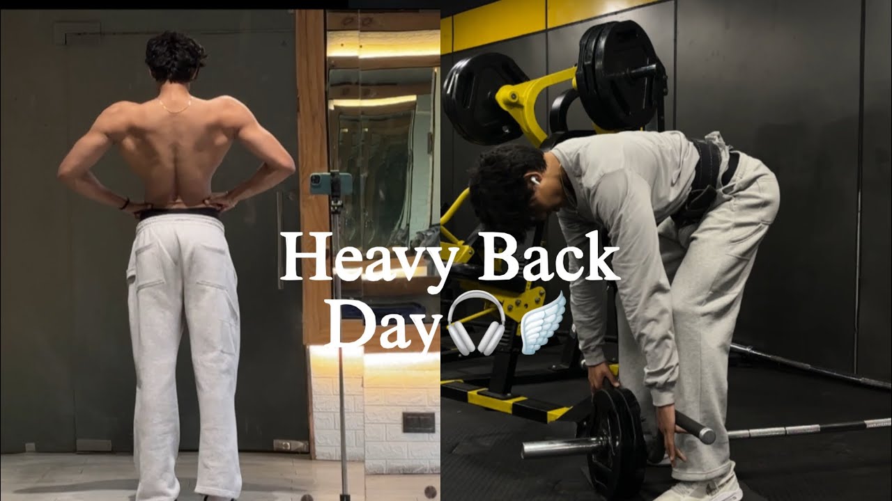 Heavy Back Day🪽🎧