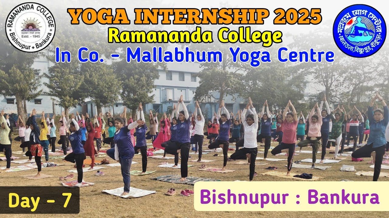 Yoga Internship | Ramananda college| Day- 7 | FIT INDIA MYC 