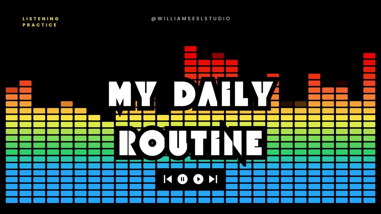 My Daily Routine - Short Listening Practice🎧📝 #listening #quiz #inglesonline #rutina