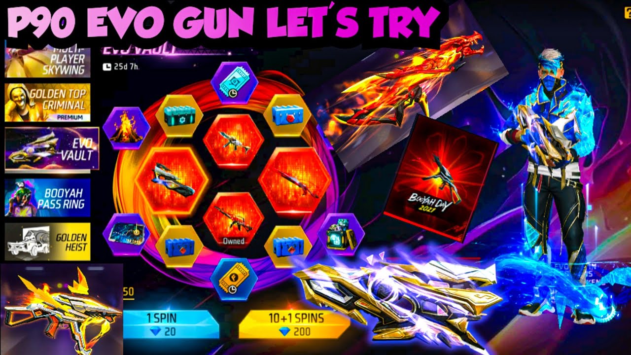 P90 EVO GUN NEW EVENT 4 EVO GUN FIRST TIME | 2 EVO GUN MIL GAYA 😍