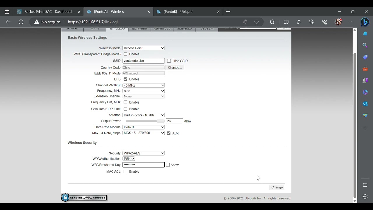 Configurar Radio Enlace Punto a Punto con Antenas Ubiquiti