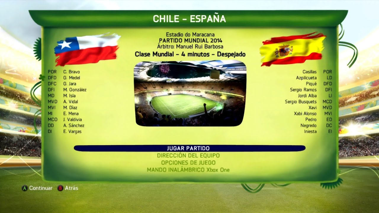 Fifa 14 Xbox Series X España vs Chile
