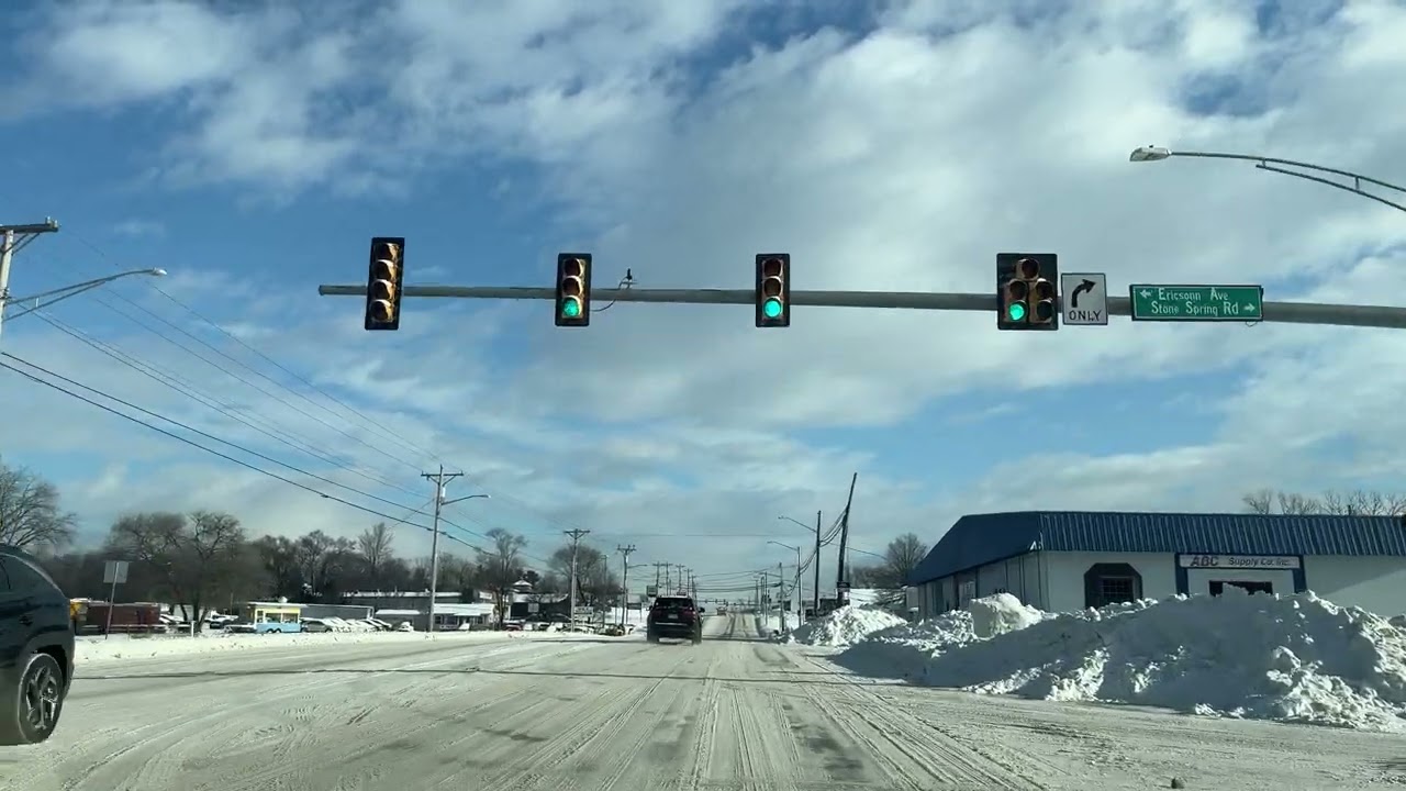 Driving through Virginia | morning drive tour in Harrisonburg Virginia 