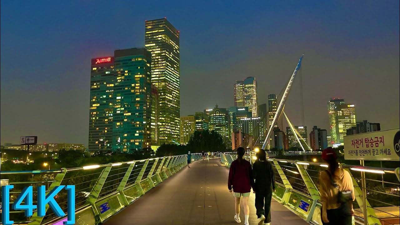 [4K SEOUL] 여의도 | Walking in the Yeouido night Scenery (City 3D Sounds)