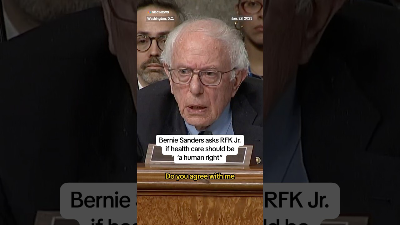 Bernie Sanders asks RFK Jr. if health care should be 'a human right'