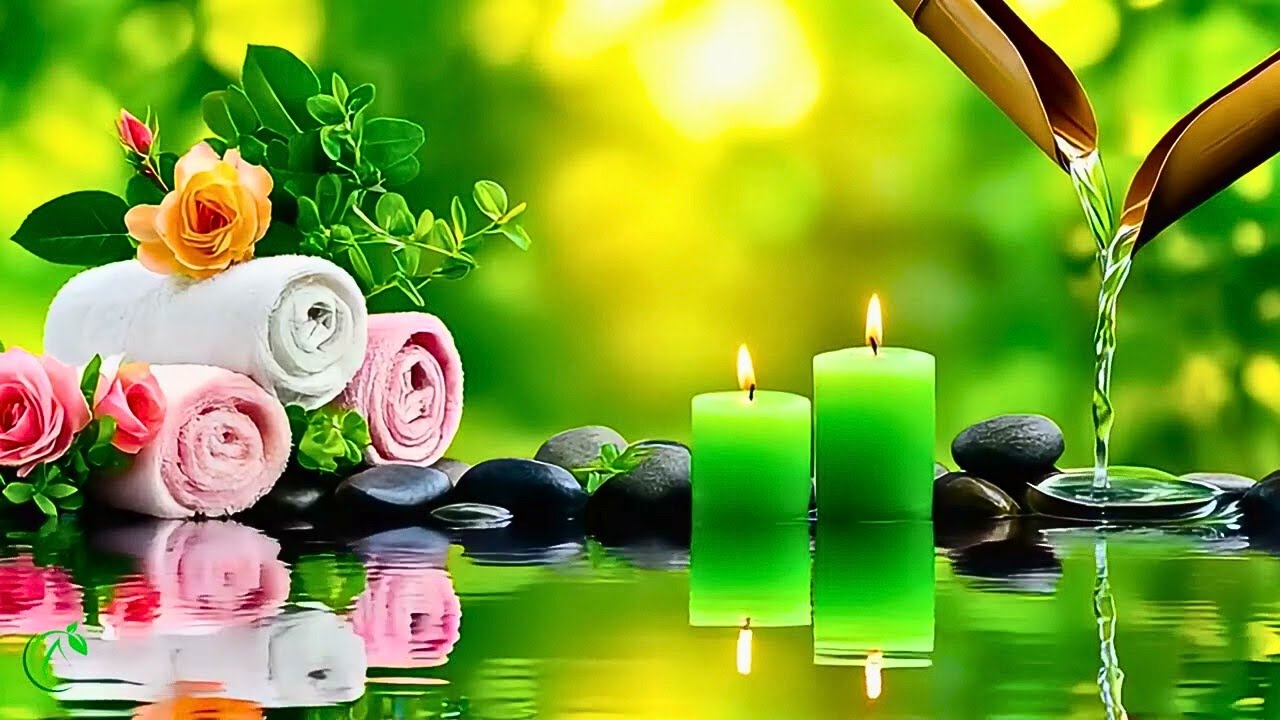 Спокойные звуки воды из бамбука 🎋 Музыка для медитации и сна для внутреннего покоя 🕯️