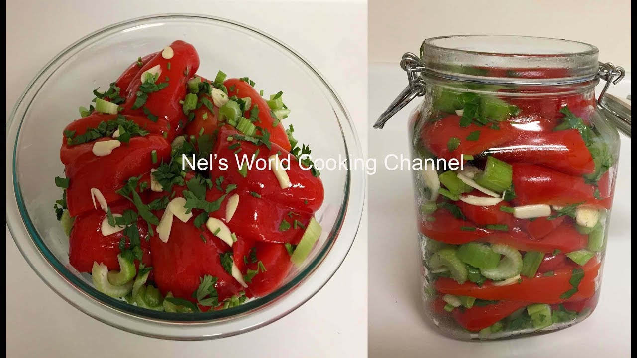 Marinated Red Peppers - Կարմիր Պղպեղի Մարինադ - Маринованный красный перец по-армянски