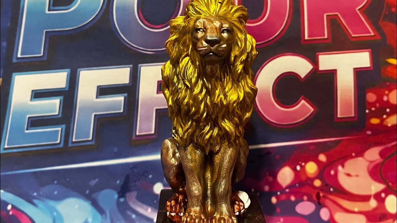 Royal Lion Epoxy Pour | Turning Resin Into a Regal Masterpiece