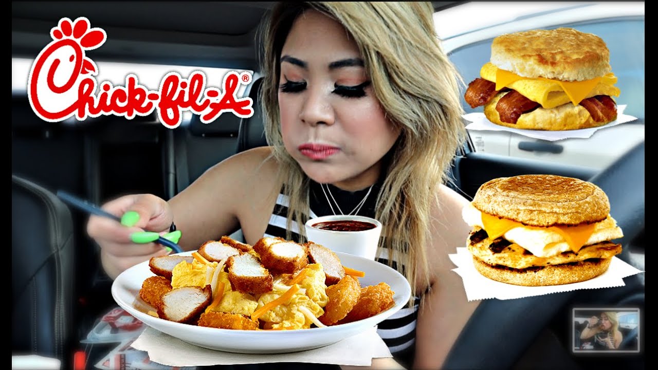 CHICK FIL A WHOLE BREAKFAST MENU | KETO | (MUKBANG)