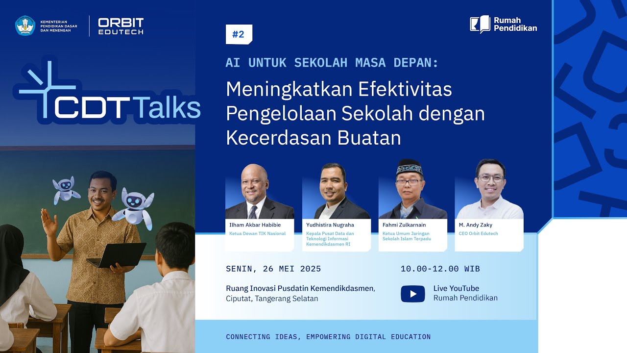 CDT Talks #2 – AI untuk Sekolah Masa Depan | Pusdatin Kemendikdasmen