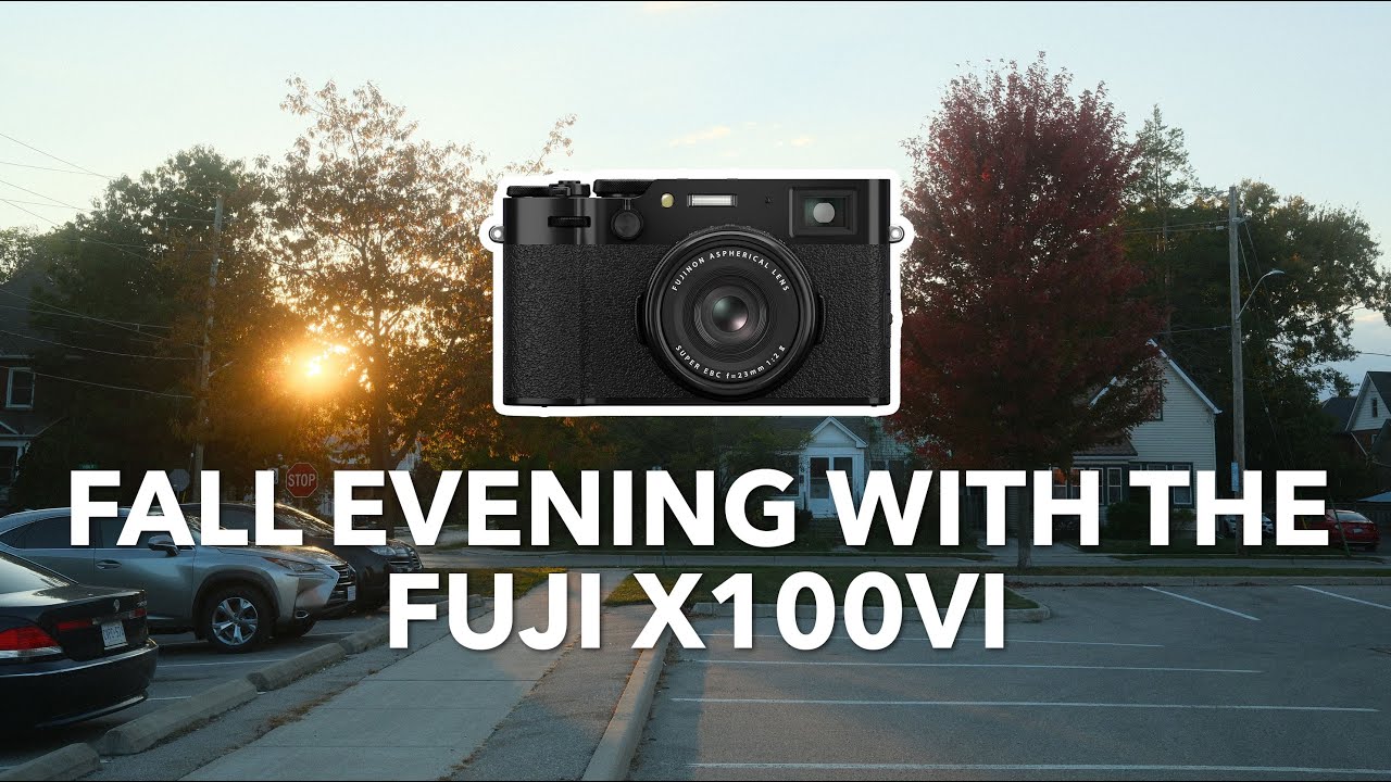 Fall evening photography walk with the Fuji X100VI