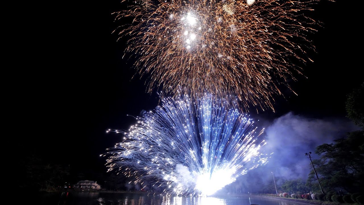 [4K60p] 2019千人塚水中花火大会（全編）