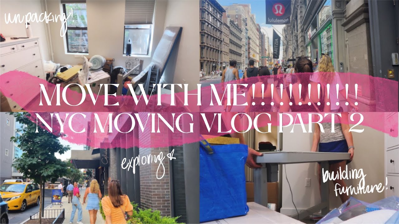 NEW YORK CITY MOVE IN VLOG |unpacking, organizing & decorating my nyc apartment!!!!