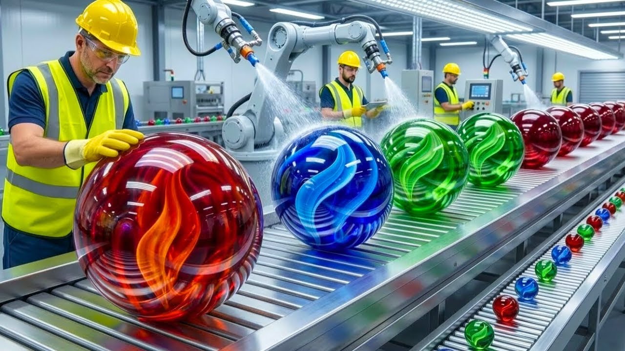 Inside a $100 Million Glass Marble Factory: From Recycled Scrap to Perfect Glossy Marbles