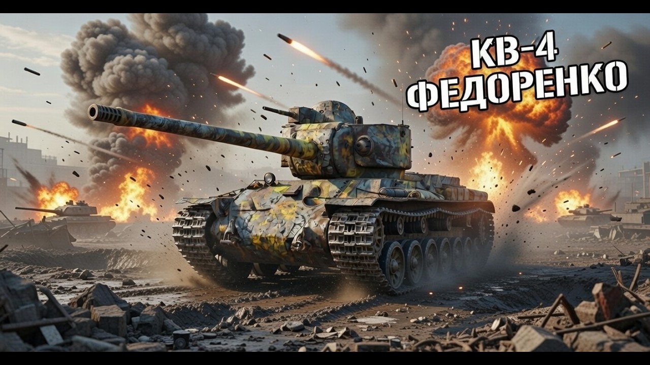 Обзор на КВ 4 Федоренко или как играть на скучном тяже.#wot #worldoftanks #mirtankov #prosusanin