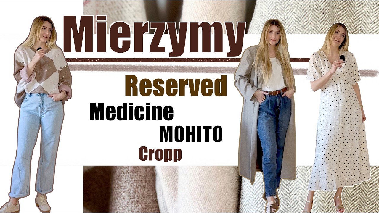 Mierzymy, r&oacute;żne sklepy RESERVED, MOHITO, MEDICINE, CROPP, ŚWIETNE Jeansy 🔥 Wełniany płaszcz
