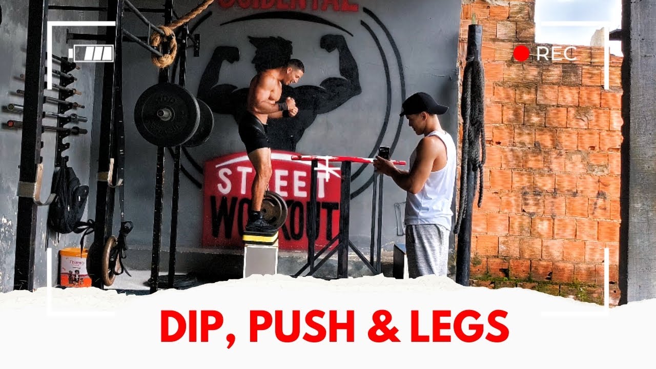 Dip com 65kg + Agacho | Treino Real de Calistenia Strength & Endurance