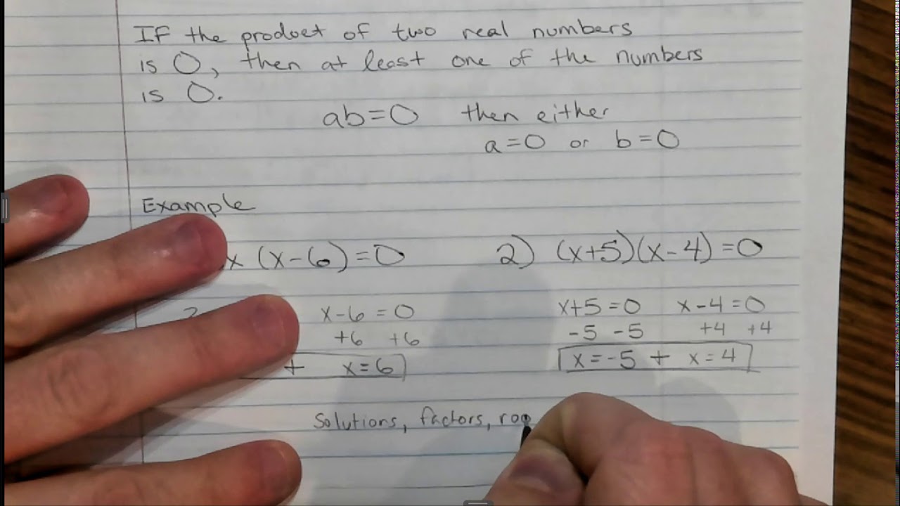 Beginning Factoring Notes Video