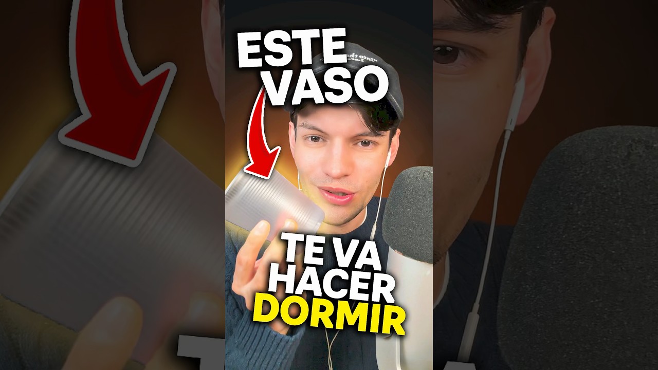 CON ESTE VASO Te ayudo a DORMIR 😋 ASMR para dormir #asmr #shorts #asmrsounds